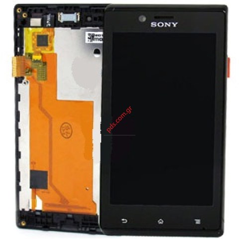 Γνήσια πρόσοψη σετ (GRADE A) Sony Xperia J ST26i με εξωτερικό τζάμι την αφή και την οθόνη 