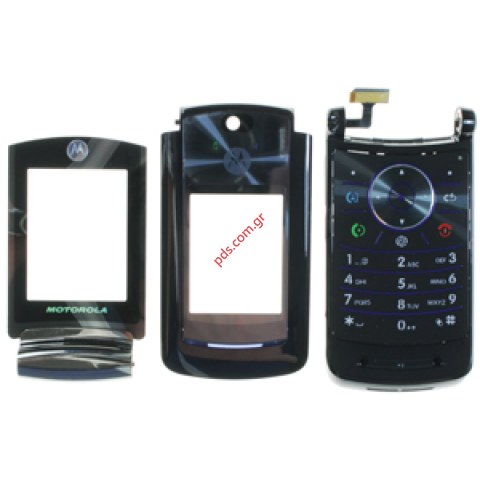 Γνήσια πρόσοψη σετ Motorola V9 RAZR2 (NEW) Black Γνήσια πρόσοψη σετ Motorola V9 RAZR2 (NEW) Black