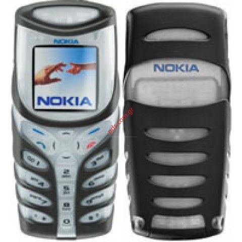Γνήσια πρόσοψη σετ  Nokia 5100 A + B Black Shell σε άσπρο με μαύρο χρώμα