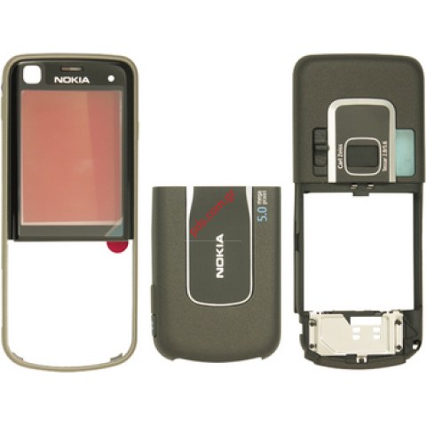 Γνήσια πρόσοψη σετ Nokia 6220classic σε γκρί χρώμα (3 τεμάχια)