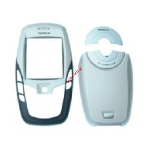 Γνήσια πρόσοψη set ΝΟΚΙΑ 6600 White λευκή ασημί (ΕΞΑΝΤΛΗΘΗΚΑΝ)