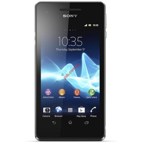Γνήσια πρόσοψη σετ Sony Xperia V LT25i Black complete set σε μαύρο χρώμα 