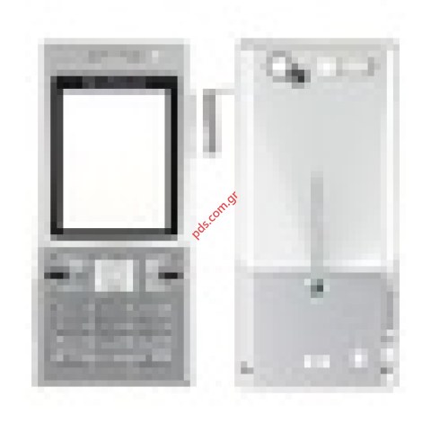 Γνήσια πρόσοψη σετ SonyEricsson T700 σε Γκρί με ασημί χρώμα Γνήσια πρόσοψη σετ SonyEricsson T700 σε Γκρί με ασημί χρώμα