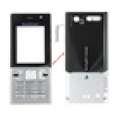 Γνήσια πρόσοψη σετ SonyEricsson T700 σε Μαύρο ασημί χρώμα Γνήσια πρόσοψη σετ SonyEricsson T700 σε Μαύρο ασημί χρώμα