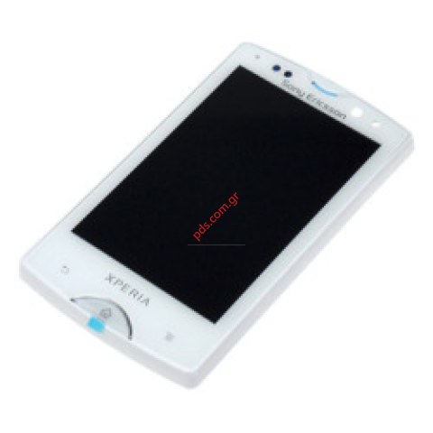 Γνήσια πρόσοψη set Sonyericsson XPeria Mini Pro White SK17i σε λευκό χρώμα 
