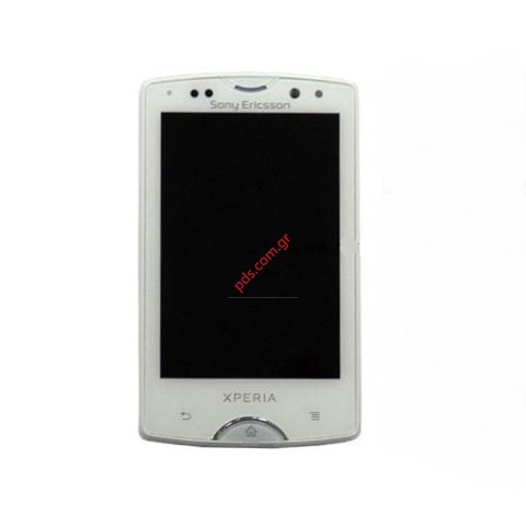 Γνήσια πρόσοψη set Sonyericsson XPeria Mini Pro White SK17i σε λευκό χρώμα 