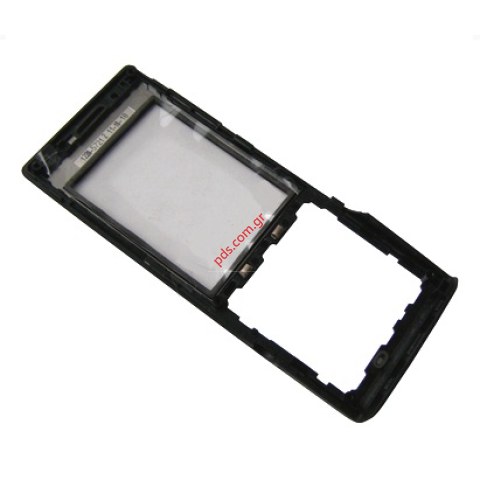 Γνήσια πρόσοψη Sony Ericsson ELM J10i2 metal black (με το τζαμάκι) no hole version