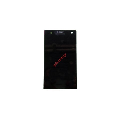 Γνήσια πρόσοψη Sony Mobile LT26i Xperia S με το τζάμι, την αφή και την οθόνη σε μαύρο χρώμα