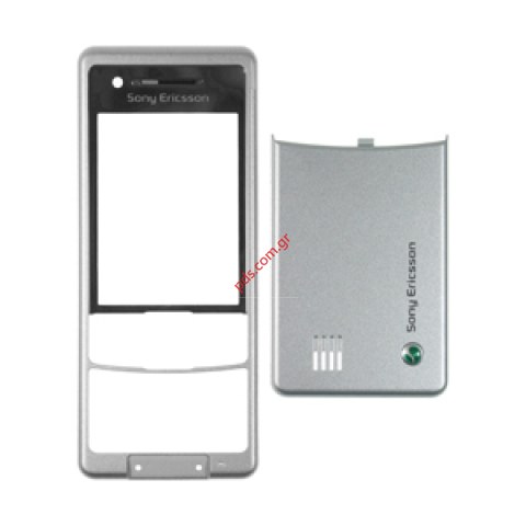 Γνήσια πρόσοψη SonyEricsson C510 με καπάκι μπαταρίας σε ασημί χρώμα Γνήσια πρόσοψη SonyEricsson C510 με καπάκι μπαταρίας σε ασημί χρώμα
