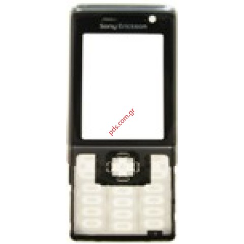 Γνήσια πρόσοψη SonyEricsson C702 Black με το τζαμάκι 