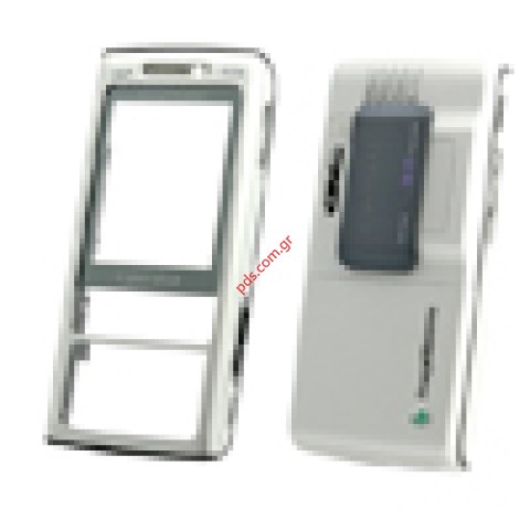Γνήσια πρόσοψη SonyEricsson K800i ασημί 3 pcs