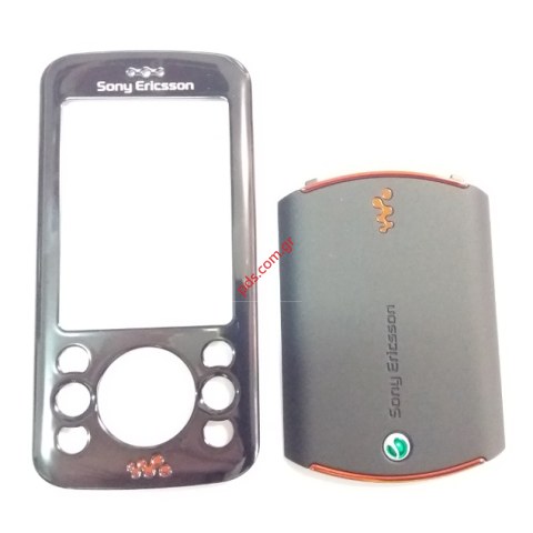 Γνήσια πρόσοψη SonyEricsson W395 και καπάκι μπαταρίας σε γκρί χρώμα