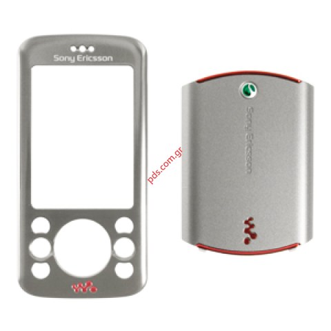 Γνήσια πρόσοψη SonyEricsson W395 και καπάκι μπαταρίας σε χρώμα silver blush titanium Γνήσια πρόσοψη SonyEricsson W395 και καπάκι μπαταρίας σε χρώμα silver blush titanium