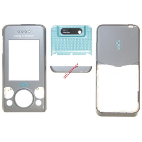 Γνήσια πρόσοψη SonyEricsson W580i Set σε γκρί χρώμα SWAP 