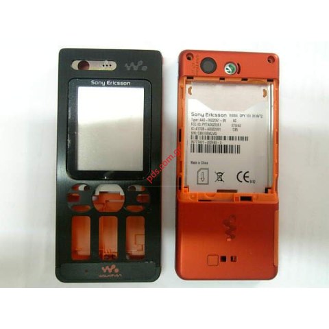 Γνήσια πρόσοψη SonyEricsson W880i Black Orange set (SWAP) Γνήσια πρόσοψη SonyEricsson W880i Black Orange set (SWAP)