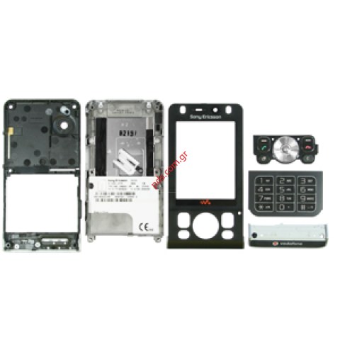 Γνήσια πρόσοψη SonyEricsson W910i Housing black SWAP