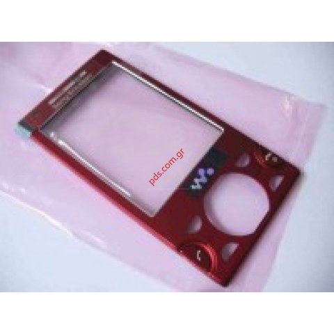 Γνήσια πρόσοψη SonyEricsson W995 σε κόκκινο χρώμα (περιλαμβάνετε το τζαμάκι) 