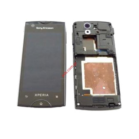 Γνήσια πρόσοψη Sonyericsson XPeria Ray ST18i σε μαύρο χρώμα (complete)