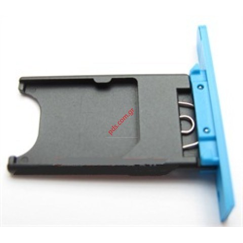 Γνήσια θυρίδα κάρτας SIM Nokia Lumia 800 Blue σε γαλάζιο χρώμα Γνήσια θυρίδα κάρτας SIM Nokia Lumia 800 Blue σε γαλάζιο χρώμα