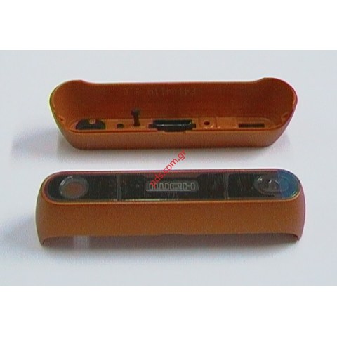 Γνήσιο άνω κάλυμα πρόσοψης Nokia N8-00 Orange (HDMI Label)