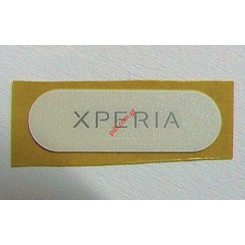 Γνήσιο κάλυμα λογότυπου logo label SonyEricsson X10 Mini Pro (U20i) σε λευκό χρώμα
