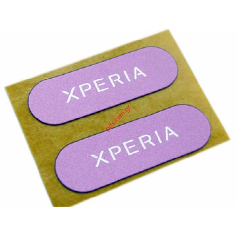 Γνήσιο κάλυμα λογότυπου logo label Xperia SonyEricsson X10 Mini Pro (U20i) σε Ροζ χρώμα