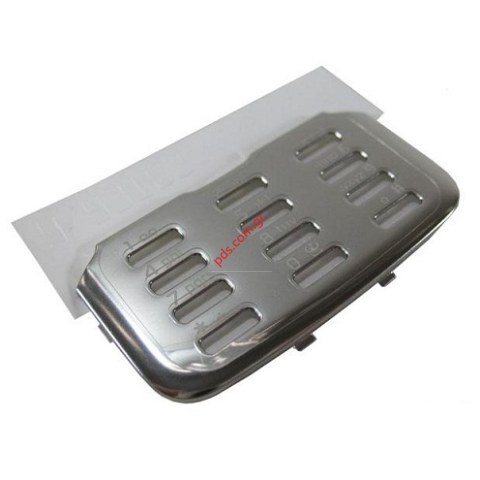 Γνήσιο κάλυμα πρόσοψης πληκτρολογίου Nokia N82 Silver σε ασημί χρώμα