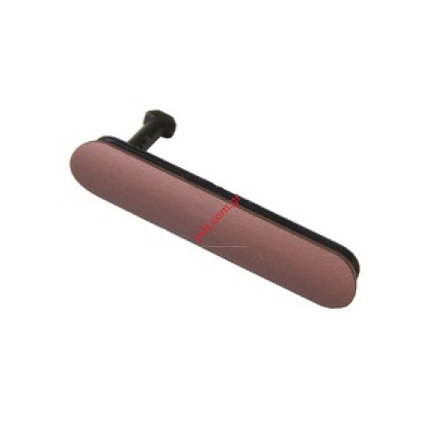 Γνήσιο κάλυμα USB Cooper Xperia Z3 Sony D6603, D6643, D6653 Orange σε καφέ χρώμα υποδοχής φίς τροφοδοσίας