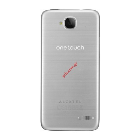 Γνήσιο καπάκι μπαταρίας Alcatel 6012 Silver (1 SIM) σε ασημί χρώμα με τα πλαινά πλήκτρα Γνήσιο καπάκι μπαταρίας Alcatel 6012 Silver (1 SIM) σε ασημί χρώμα με τα πλαινά πλήκτρα