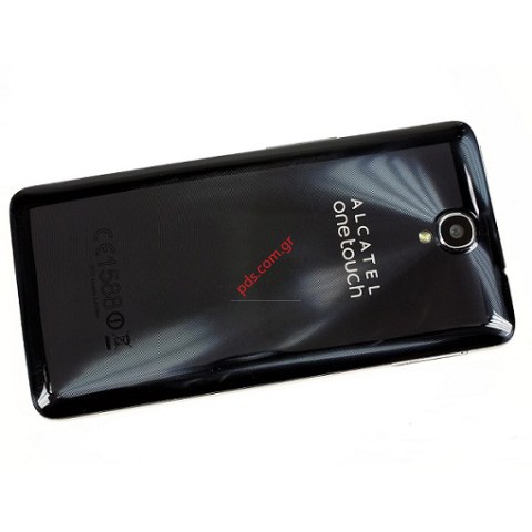Γνήσιο καπάκι μπαταρίας Alcatel 6043D Black One Touch Idol X+ Plus σε μαύρο χρώμα