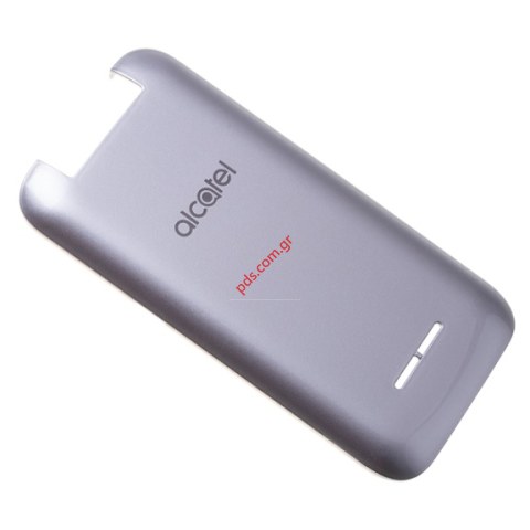 Γνήσιο καπάκι μπαταρίας Alcatel OT 2051X Silver σε ασημί χρώμα
