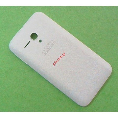 Γνήσιο καπάκι μπαταρίας Alcatel OT 5038D White σε λευκό χρώμα