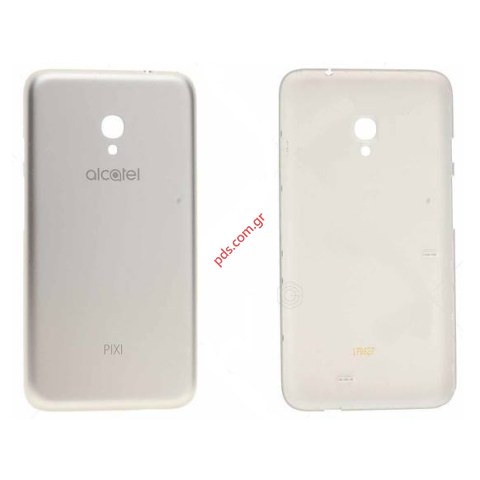 Γνήσιο καπάκι μπαταρίας Alcatel OT 5045 PIXI 4 Silver σε ασημί χρώμα