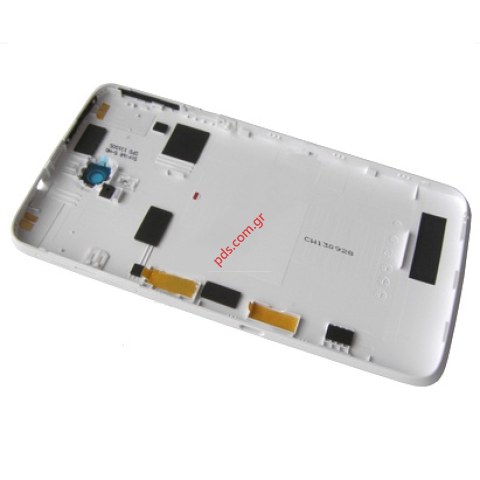 Original battery cover Alcatel OT 8008D Scribe HD White 