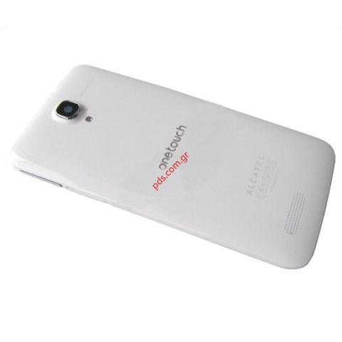 Γνήσιο καπάκι μπαταρίας Alcatel OT 8008D Scribe HD White σε λευκό χρώμα