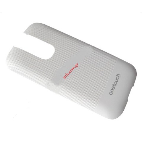 Γνήσιο καπάκι μπαταρίας Alcatel OT 993 White σε λευκό χρώμα