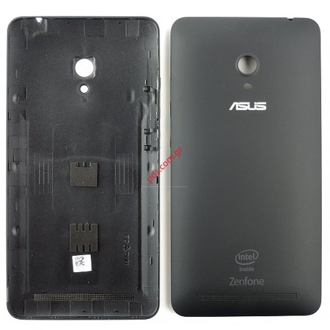 Γνήσιο καπάκι μπαταρίας Asus Zenfone 6 Black σε μαύρο χρώμα με τα πλαινά πλήκτρα 