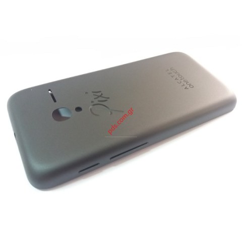 Γνήσιο καπάκι μπαταρίας Black Alcatel OT Touch Pixi 3 (4.5 inch) Dual SIM σε μαύρο χρώμα