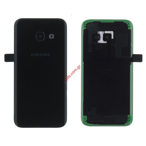 Γνήσιο καπάκι μπαταρίας Black Samsung Galaxy A3 (2017) SM-A320F Back Cover σε μαύρο χρώμα