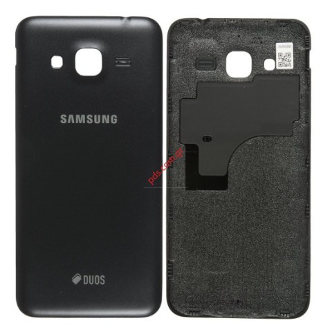 Γνήσιο καπάκι μπαταρίας Black Samsung SM-J320F Galaxy J3 Duos (2016), SM-J320F (2016) σε μαύρο χρώμα Γνήσιο καπάκι μπαταρίας Black Samsung SM-J320F Galaxy J3 Duos (2016), SM-J320F (2016) σε μαύρο χρώμα