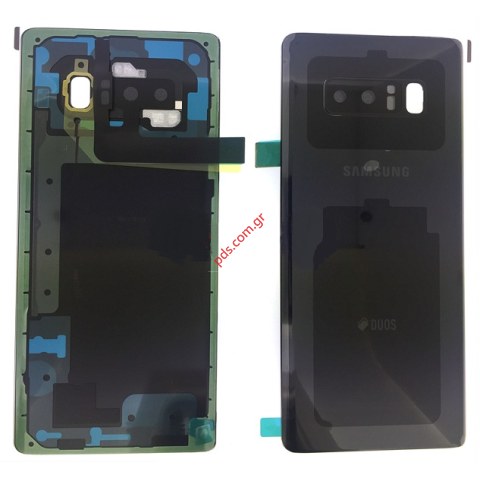 Γνήσιο καπάκι μπαταρίας Black Samsung SM-N950FD Galaxy Note 8 Duos (DUOS) σε μαύρο χρώμα Γνήσιο καπάκι μπαταρίας Black Samsung SM-N950FD Galaxy Note 8 Duos (DUOS) σε μαύρο χρώμα