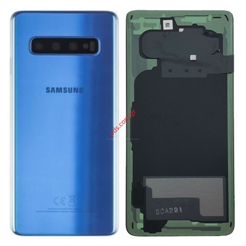 Γνήσιο καπάκι μπαταρίας Blue Samsung G973 Galaxy S10 (Service Pack) σε μπλέ χρώμα Γνήσιο καπάκι μπαταρίας Blue Samsung G973 Galaxy S10 (Service Pack) σε μπλέ χρώμα