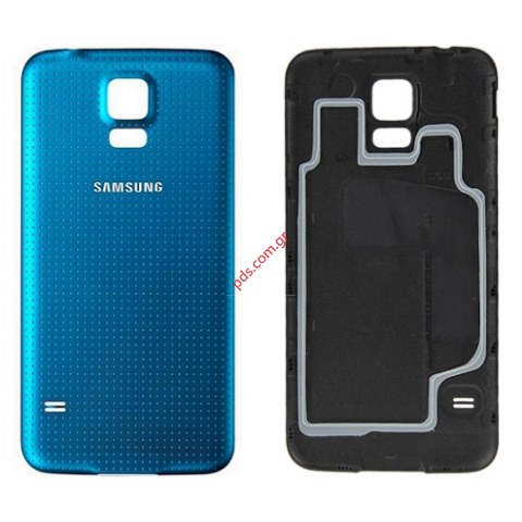 Γνήσιο καπάκι μπαταρίας Blue Samsung Galaxy S5 SM-G900F σε μπλέ χρώμα Γνήσιο καπάκι μπαταρίας Blue Samsung Galaxy S5 SM-G900F σε μπλέ χρώμα