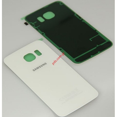 Γνήσιο καπάκι μπαταρίας Blue Samsung Galaxy S6 Edge G925F White σε λευκό χρώμα Γνήσιο καπάκι μπαταρίας Blue Samsung Galaxy S6 Edge G925F White σε λευκό χρώμα