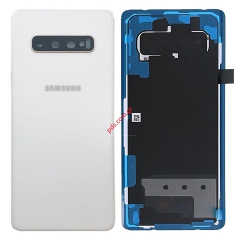 Γνήσιο καπάκι μπαταρίας Ceramic White Samsung G975 Galaxy S10 Plus (Service Pack) σε λευκό χρώμα Γνήσιο καπάκι μπαταρίας Ceramic White Samsung G975 Galaxy S10 Plus (Service Pack) σε λευκό χρώμα