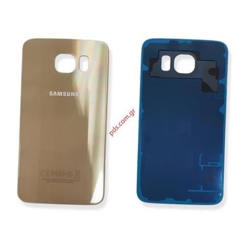 Γνήσιο καπάκι μπαταρίας Gold Samsung Galaxy S6 G920F σε χρυσό χρώμα