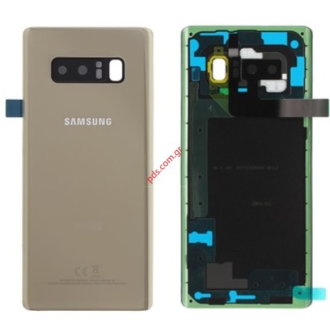 Γνήσιο καπάκι μπαταρίας Gold Samsung SM-N950FD Galaxy Note 8 (1 SIM) σε χρυσό χρώμα Γνήσιο καπάκι μπαταρίας Gold Samsung SM-N950FD Galaxy Note 8 (1 SIM) σε χρυσό χρώμα