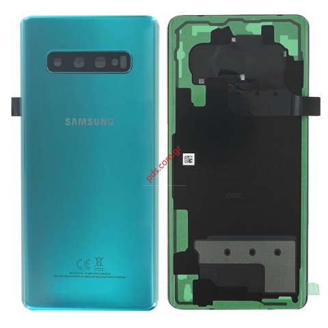 Γνήσιο καπάκι μπαταρίας Green Samsung G975 Galaxy S10 Plus (Service Pack) σε πράσινο χρώμα