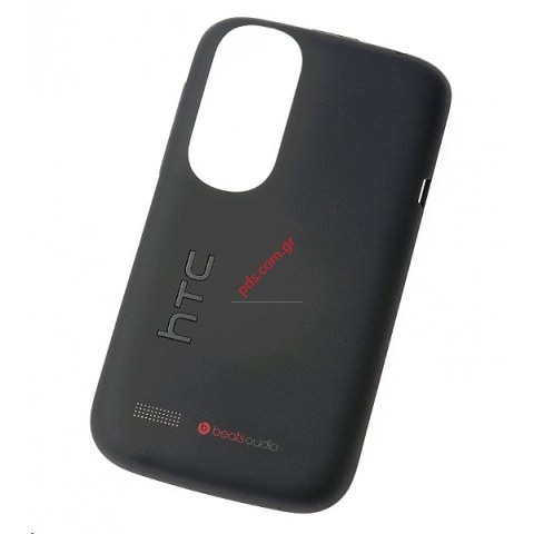 Γνήσιο καπάκι μπαταρίας HTC Desire X Black σε μαύρο χρώμα with power key and without NFC antenna