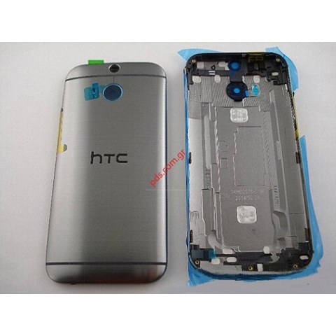 Γνήσιο καπάκι μπαταρίας HTC ONE (M8) Grey σε γκρί χρώμα